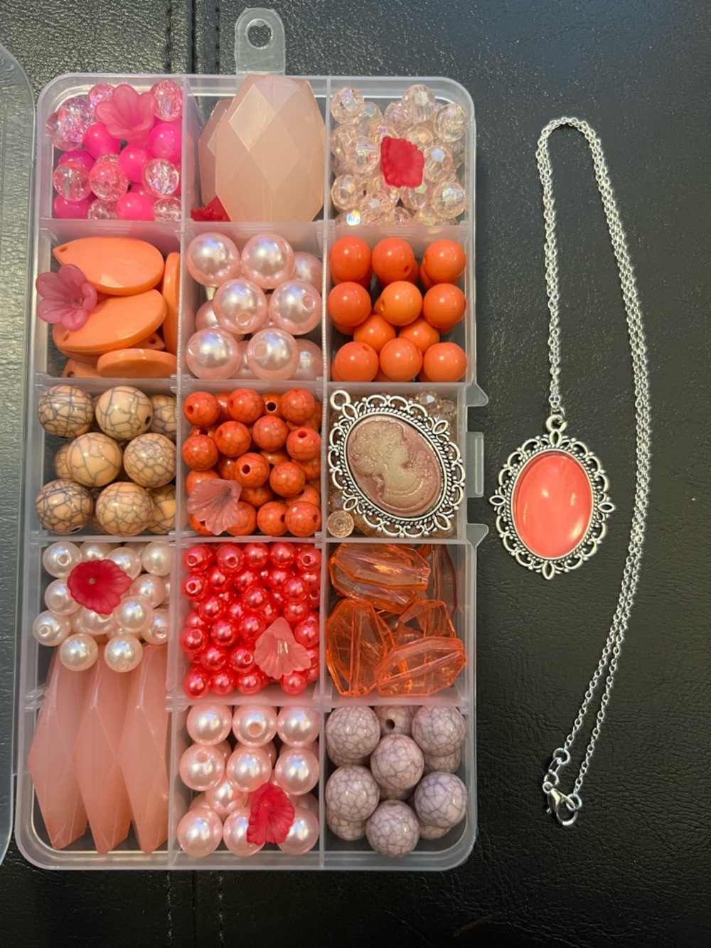 Craft Beads, PINK SWEATER - VERY WARM, Jewelry Supplies, loose bulk beads